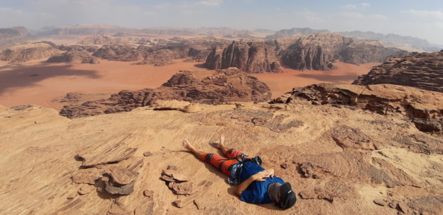 Napping in Wadi Rum (Jordan)